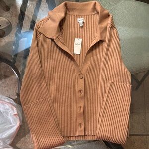 Ribbed Camel Sweater
